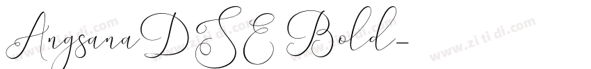 AngsanaDSE Bold字体转换
